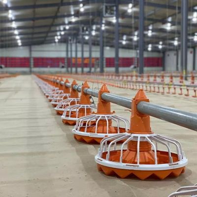 Dia 45mm อุปกรณ์ฟาร์มสัตว์ปีก Feed Pipe เหล็กชุบสังกะสีสำหรับผลิตภัณฑ์ไก่เนื้อ